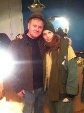 Patrick Coyle with Sarah Jean Shervin, our wardrobe designer (she's actually wearing a costume…)
